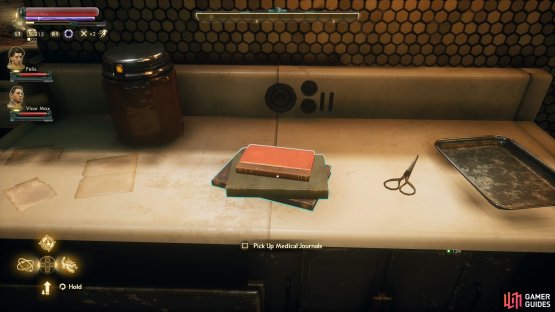 While there’s not much of note to loot in the lab you can find some Medical Journals to decorate the Unreliable with.
