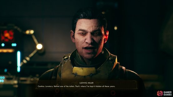 Ludwig will tell you about a secret weapon he hid behind a lavatory.