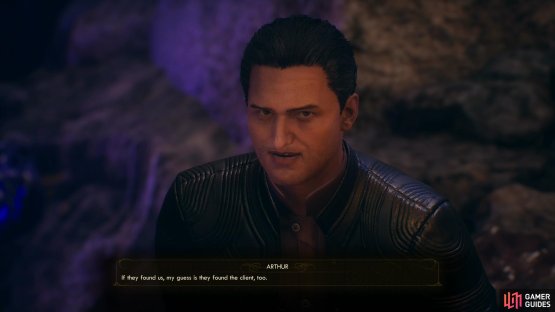 and talk to Arthur to learn the location of the corporate compound.