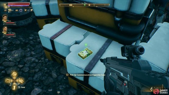then search the pen to find the cigarette case.