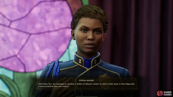 If you completed &ldquo;The City and the Stars&rdquo; and left Reed in charge of a functional Edgewater, you&rsquo;ll be congratulated.