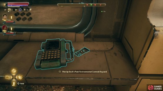 and pick up an Environmental Control Keycard.