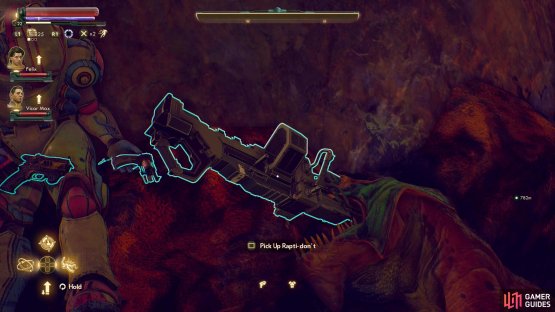 then pick up the unique machinegun Rapti-Don&rsquo;t from atop a pile of corpses.