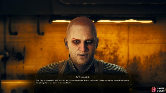 You can also convince Clive into working with Catherine
