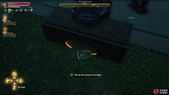 You can find a UDL ID Cartridge under a bench near the canal.