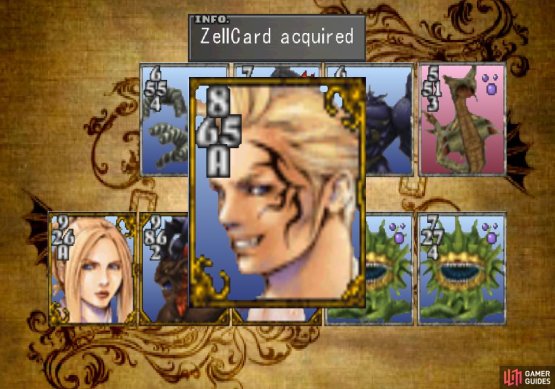 and win the Zell card from her