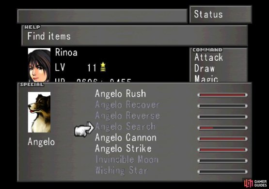 Select the Angelo Search skill and you&rsquo;ll learn it as you run around.