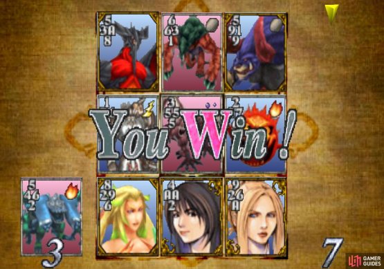 Defeat him in a game of cards to move on to the next member of the CC Group