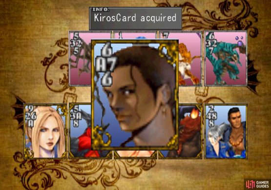 and win the Kiros card from him.