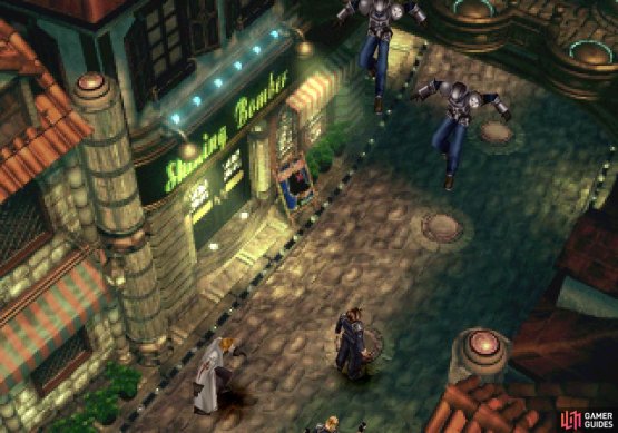 As you work your way through the city streets, Galbadia Soldiers will ambush you