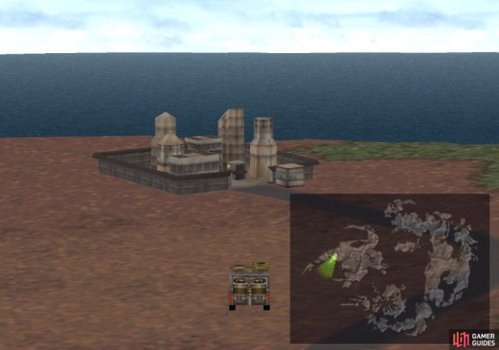 Drive your stolen vehicle to the missile base