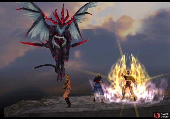 Defeat Griever as quickly as possible to avoid losing spell stocks by casting Aura
