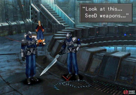 Incompetent as always, you&rsquo;ll find your weapons being ogled by some guards nearby