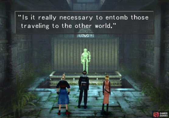 After defeating the Brothers, a ghost will thank you