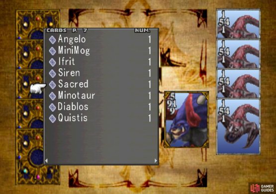 Create a losing hand of cards including Sacred