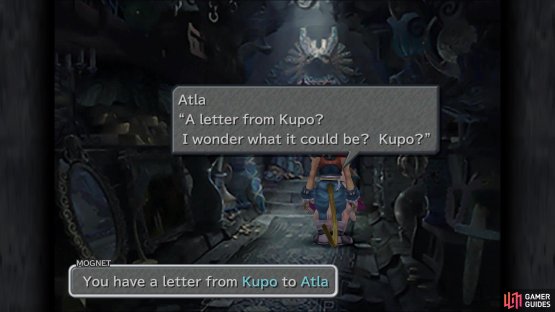 Atla is found all the way in the back in Burmecia
