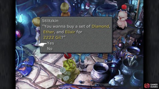 Re-enter this building to find Stiltzkin