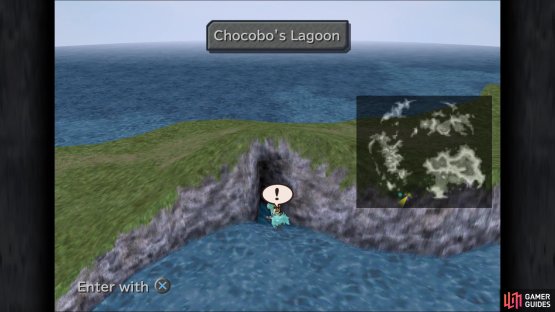 The Lagoon is found in the side of one of the islands