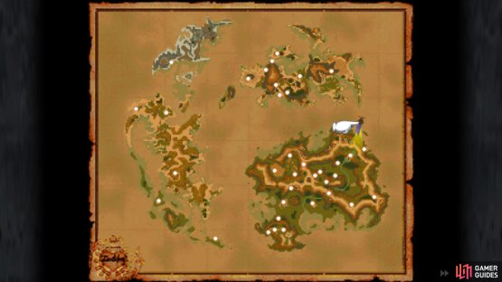 The location of Chocograph #20 on the map