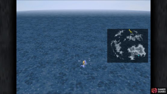 The location of Dive Spot 1 in the game