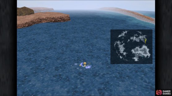 The location of Dive Spot 2 in the game