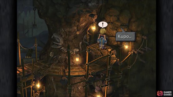 Dig in this spot to find the trapped moogle