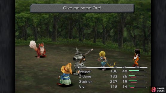 Friendly Monsters, like the Mu, will ask you to use a gem on them