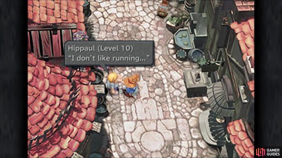 You can speak with Hippaul to check on his level
