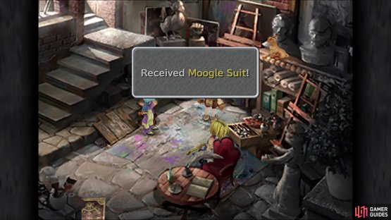 Although not important, you can grab Lowell’s Moogle Suit near him in the studio