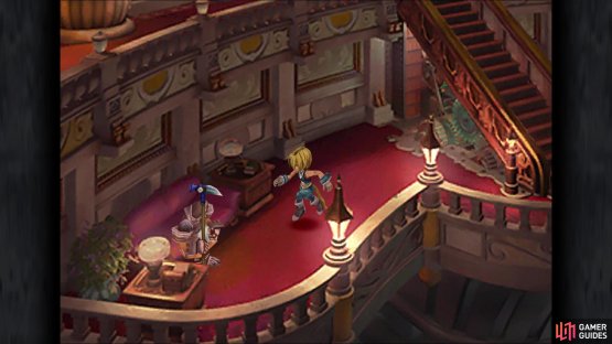 The sleeping guard who will “lend” you his uniform is on the couch above