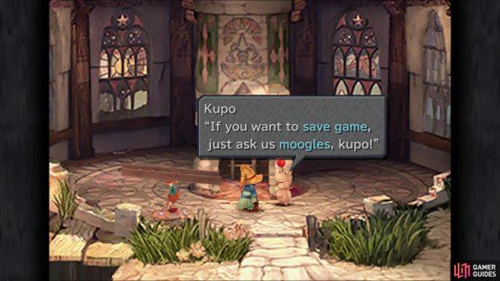 Moogles are your save points in this game