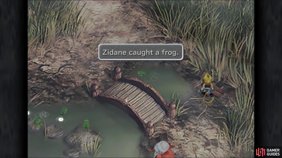 Simply run up and catch a frog to recruit Quina