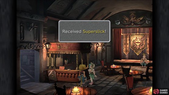 Ruby is the one who has the Superslick item