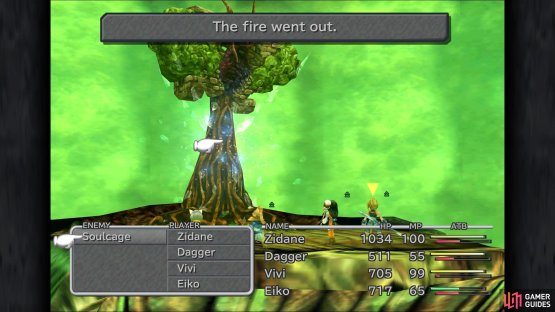 You can extinguish the flames by using ice spells