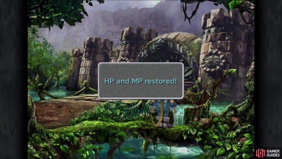 There&rsquo;s also a healing spring here to refill HP and MP