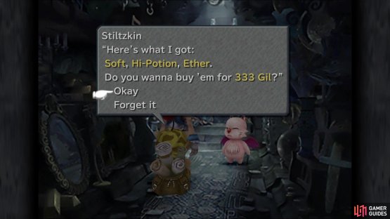 Make sure you purchase everything off of Stiltzkin when you find him