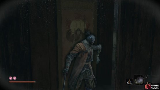Hug the wall with the scroll