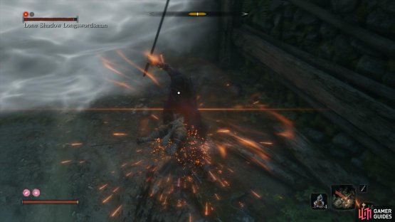 Aim to deflect Lone Shadow’s blows