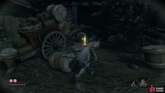 Search the left side of the bridge for some Dousing Powder
