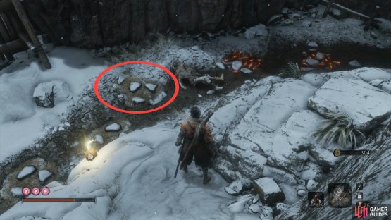 beware of these rock formations to avoid the traps underneath.
