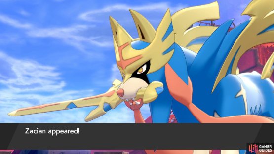 Zacian in Pok&eacute;mon Sword.