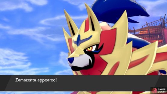 Zamazenta in Pok&eacute;mon Shield.