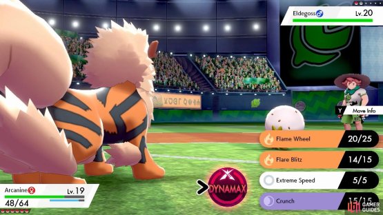 Before pressing the Dynamax button.
