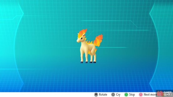 A regular Ponyta (from Let&rsquo;s Go).