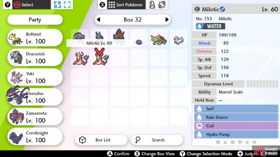 This Milotic has better Defence.