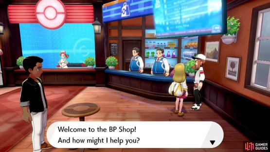 This lady runs the BP Shop.
