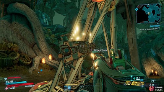 to find a hanging Dead Claptrap.