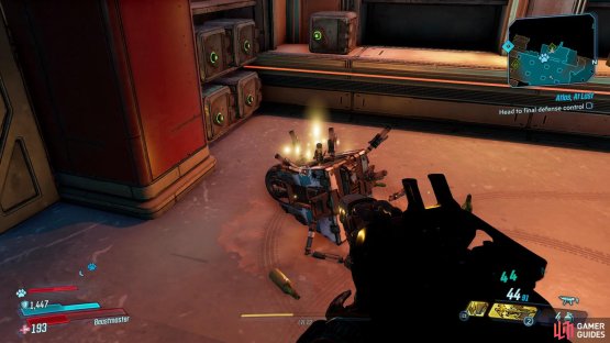 You&rsquo;ll be able to find the Dead Claptrap hidden behind a bar in the upper section of the lobby,