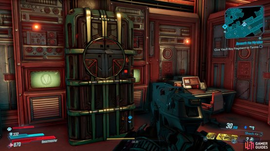 You&rsquo;ll be able to find the Typhon Dead Drop sitting in a room behind some red glass on the second floor of the lobby,