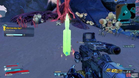 Head to the two waypoints on the map,